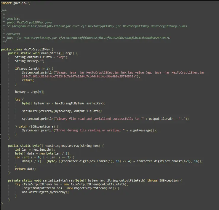 codice open source Forenser backup crittografato - WhatsApp Android