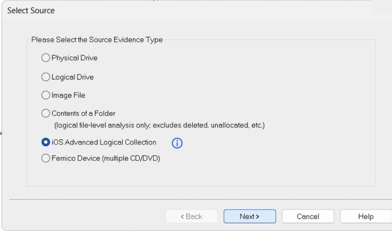 FTK Imager Pro e l'acquisizione forense logica di iOS